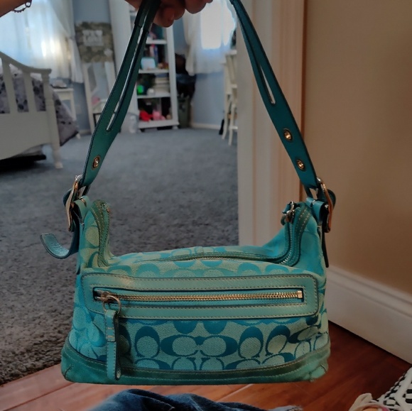 Coach vintage authentic blue 2000s satchel - Picture 3 of 8